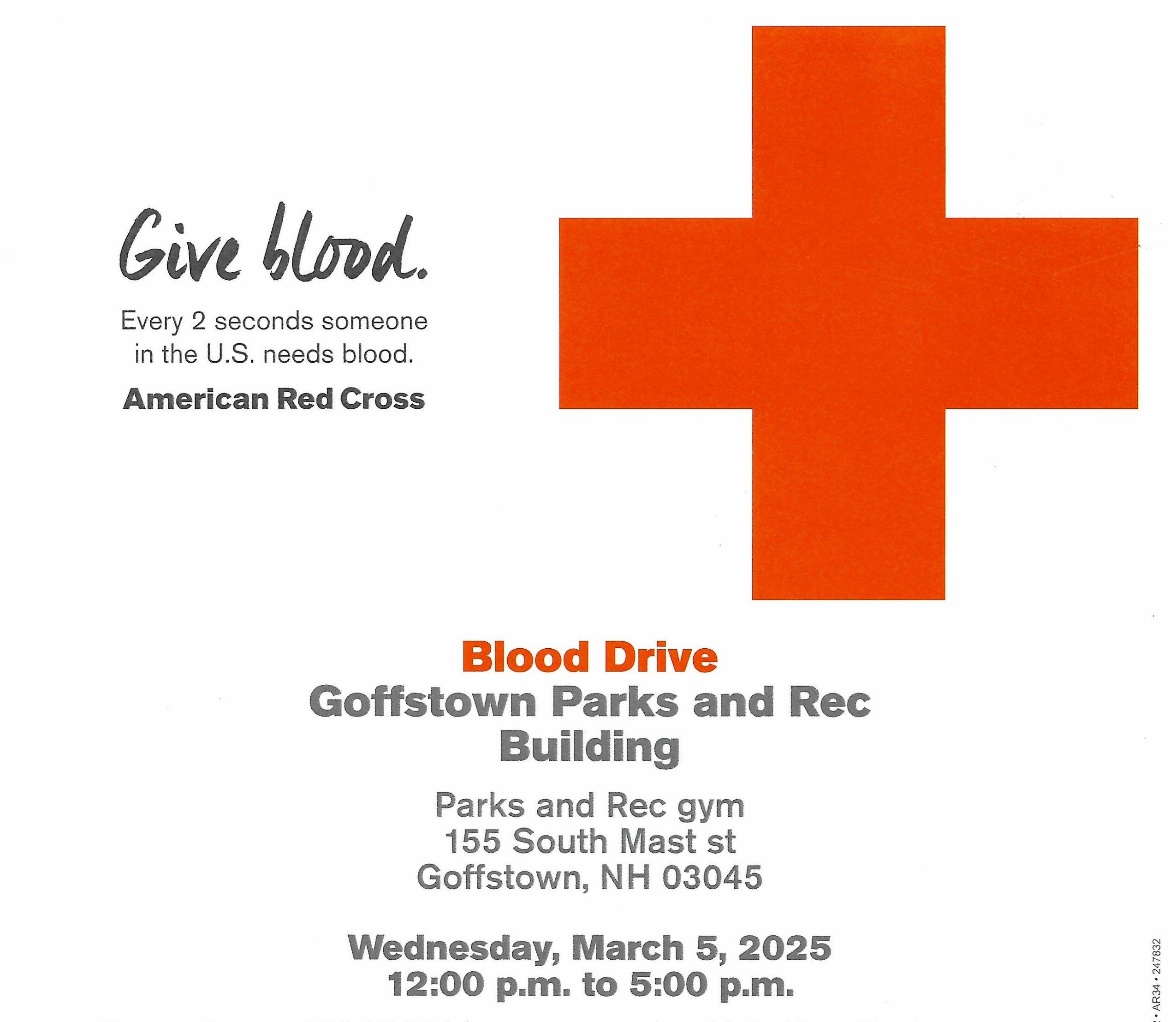 Blood Drive March 1, 2025 Cropped