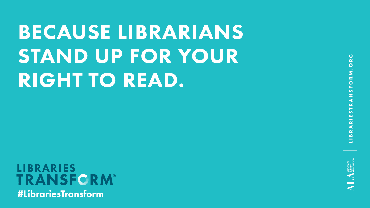 Because Librarians Stand Up For Your Right To Read
